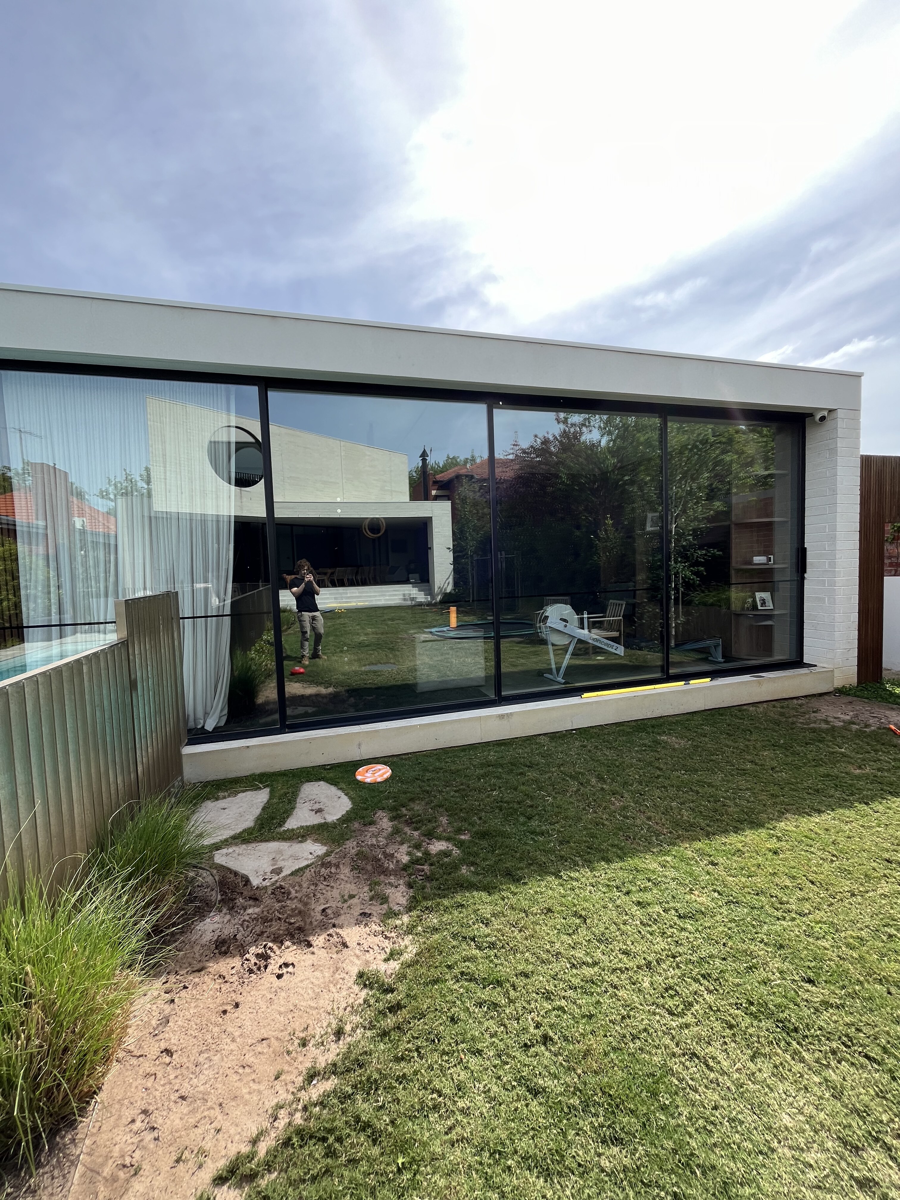 Single storey home in Melbourne suburb with clean windows